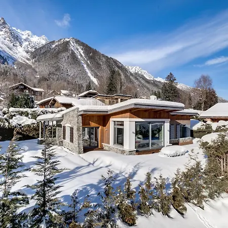 Chalet Safari. Face Au Mont-blanc.